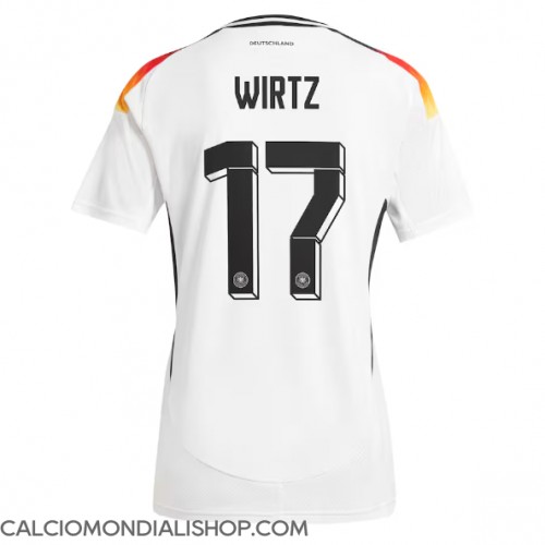 Maglie da calcio Germania Florian Wirtz #17 Prima Maglia Femminile Europei 2024 Manica Corta